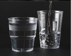 Disposable plastic cup