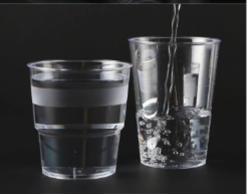 Disposable plastic cup